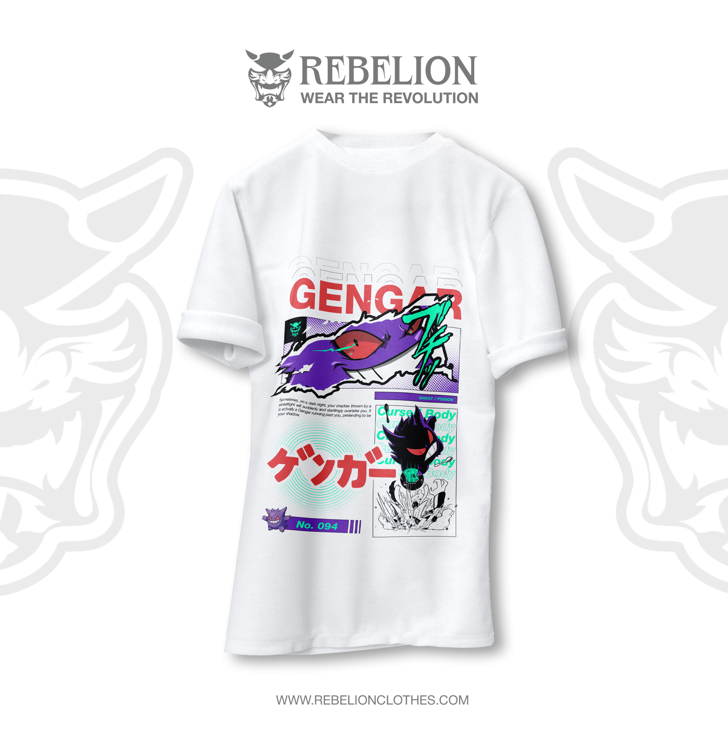 Camiseta Gengar - Pokémon Collection