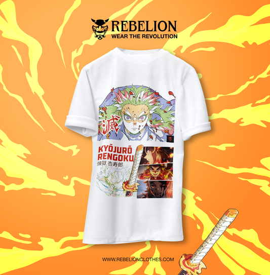 Camiseta Rengoku - Kimetsu no Yaiba